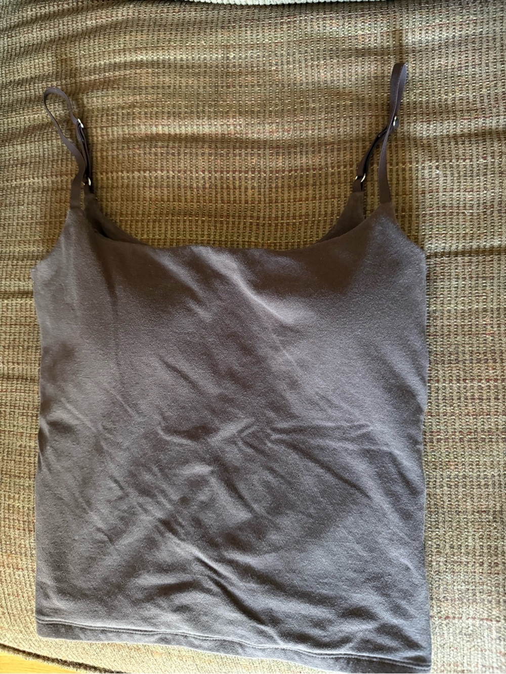 EUC Abercrombie & Fitch Bra Free 90s Cami Dark Coffee Size M